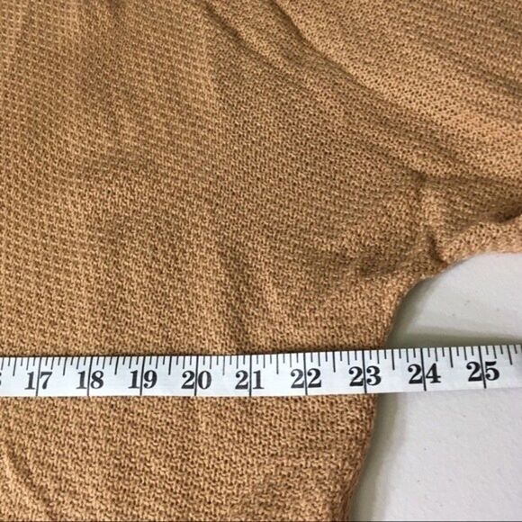 Staccato Tan Open-Front Long Knit Cardigan M/L Oversized Layering Sweater - Picture 9 of 12